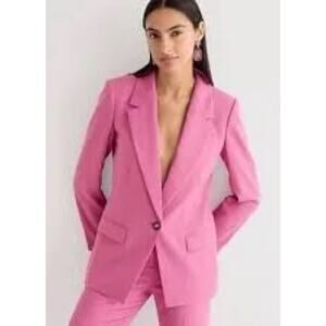 J.Crew Willa Blazer Pink Lightweight Chino Sz 18